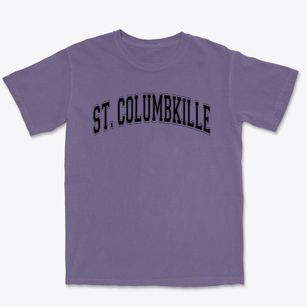 St Columbkille Parish Varsity Arch Premium Heavyweight T-shirt