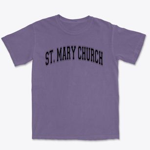 St. Mary Catholic Church Varsity Arch Premium Heavyweight T-shirt