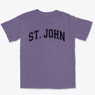 Saint John The Evangelist Catholic Churc Varsity Arch Premium Heavyweight T-shirt