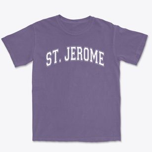 Saint Jerome School Varsity Arch Premium Heavyweight T-shirt