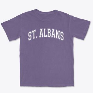 Saint Albans Country Day School Varsity Arch Premium Heavyweight T-shirt