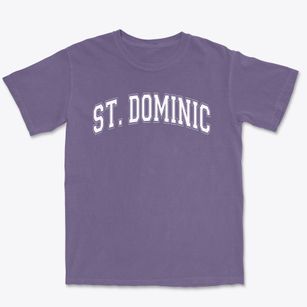 Saint Dominic School Varsity Arch Premium Heavyweight T-shirt