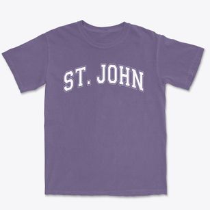 Saint John The Baptist School Varsity Arch Premium Heavyweight T-shirt