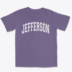 Jefferson Elementary School Varsity Arch Premium Heavyweight T-shirt