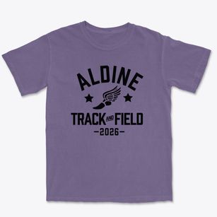 Aldine Middle School Track and Field Premium Heavyweight T-shirt