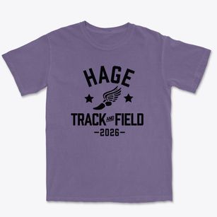 Hage Elementary School Track and Field Premium Heavyweight T-shirt