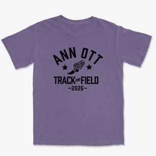 Ann Ott Elementary School Track and Field Premium Heavyweight T-shirt
