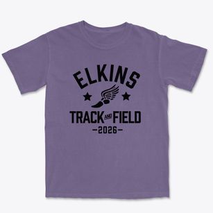Elkins Elementary School Track and Field Premium Heavyweight T-shirt