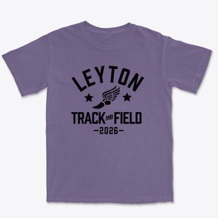 Leyton High School Track and Field Premium Heavyweight T-shirt