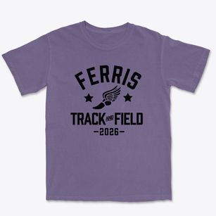 Ferris High School Track and Field Premium Heavyweight T-shirt