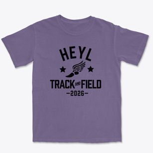 Heyl Elementary School Track and Field Premium Heavyweight T-shirt