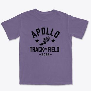 Apollo Middle School Track and Field Premium Heavyweight T-shirt