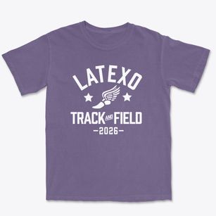 Latexo Senior High School Track and Field Premium Heavyweight T-shirt