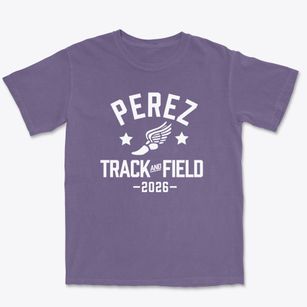 Lcpl Nicholas S. Perez Elementary School Track and Field Premium Heavyweight T-shirt