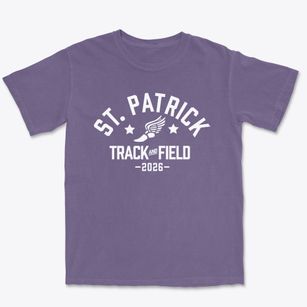 Saint Patrick School Track and Field Premium Heavyweight T-shirt