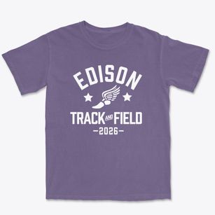 Edison Elementary School Track and Field Premium Heavyweight T-shirt