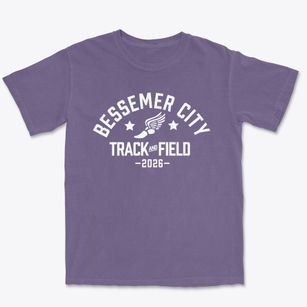 Bessemer City Middle School Track and Field Premium Heavyweight T-shirt