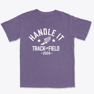 Handle It Prep Academy Track and Field Premium Heavyweight T-shirt