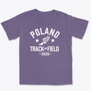 Poland Junior High School Track and Field Premium Heavyweight T-shirt