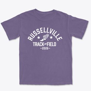 Russellville Junior High School Track and Field Premium Heavyweight T-shirt