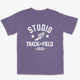 Studio Elementary School Track and Field Premium Heavyweight T-shirt