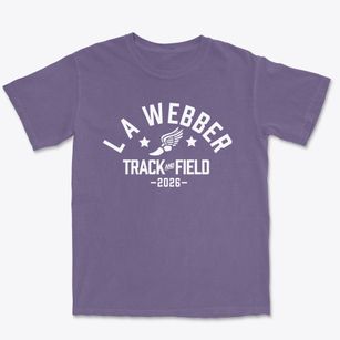 L A Webber Senior High School Track and Field Premium Heavyweight T-shirt