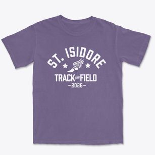 Saint Isidore School Track and Field Premium Heavyweight T-shirt