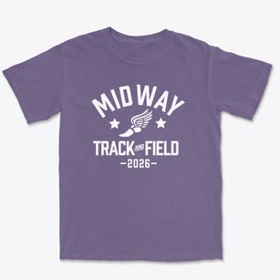 Midway Elementary School Track and Field Premium Heavyweight T-shirt