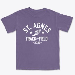 Saint Agnes School Track and Field Premium Heavyweight T-shirt