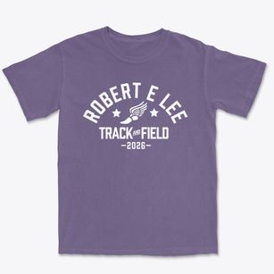 Robert E Lee Elementary School Track and Field Premium Heavyweight T-shirt