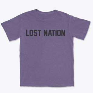 Lost Nation Illinois Classic Block Premium Heavyweight T-shirt