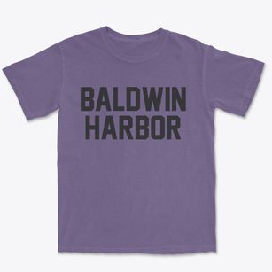 Baldwin Harbor New York Classic Block Premium Heavyweight T-shirt