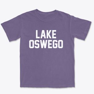 Lake Oswego Oregon Classic Block Premium Heavyweight T-shirt