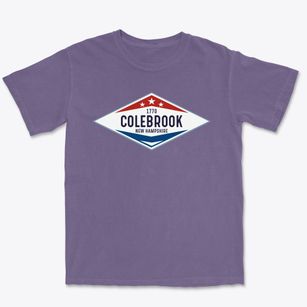 Colebrook New Hampshire Diamond Star Premium Heavyweight T-shirt