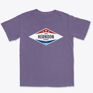 Herndon Virginia Diamond Star Premium Heavyweight T-shirt