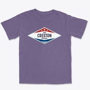 Creston Nebraska Diamond Star Premium Heavyweight T-shirt