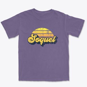 Soquel California Sublime Sunset Premium Heavyweight T-shirt
