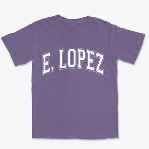 E. Lopez Texas Varsity Premium Heavyweight T-shirt