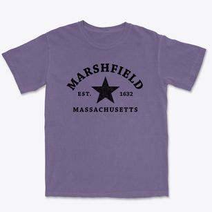 Marshfield Massachusetts Star Premium Heavyweight T-shirt