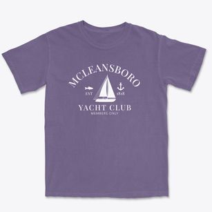 Mcleansboro Illinois Yacht Club Premium Heavyweight T-shirt