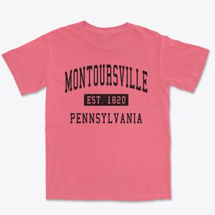 Montoursville Pennsylvania Classic Established Premium Heavyweight T-shirt