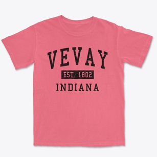 Vevay Indiana Classic Established Premium Heavyweight T-shirt