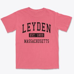 Leyden Massachusetts Classic Established Premium Heavyweight T-shirt
