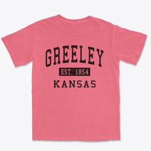 Greeley Kansas Classic Established Premium Heavyweight T-shirt