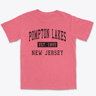Pompton Lakes New Jersey Classic Established Premium Heavyweight T-shirt