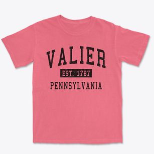 Valier Pennsylvania Classic Established Premium Heavyweight T-shirt