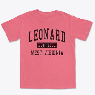 Leonard West Virginia Classic Established Premium Heavyweight T-shirt