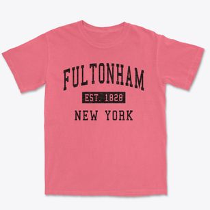 Fultonham New York Classic Established Premium Heavyweight T-shirt