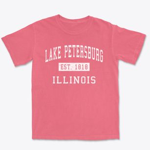 Lake Petersburg Illinois Classic Established Premium Heavyweight T-shirt