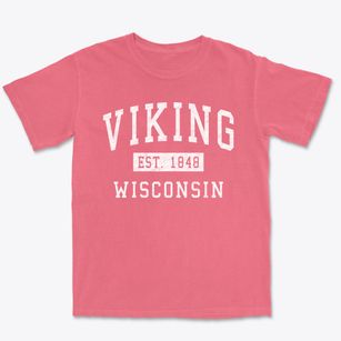 Viking Wisconsin Classic Established Premium Heavyweight T-shirt